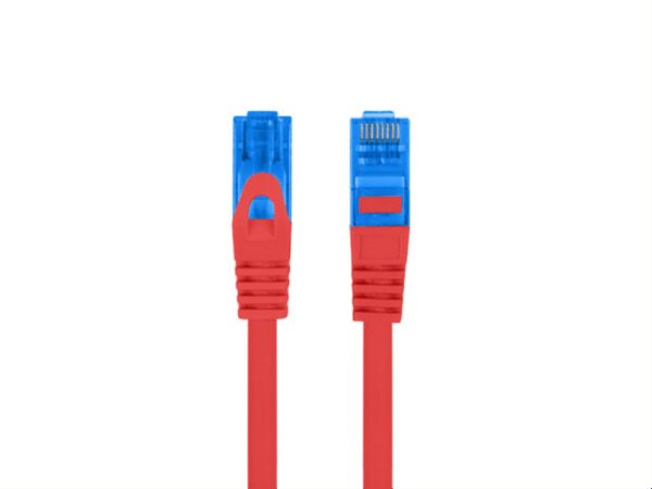 CABLE RED LANBERG LATIGUILLO CAT.6A S/FTP LSZH CCA 0.5M ROJO FLUKE PASSED