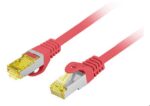 CABLE RED LANBERG LATIGUILLO CAT.6A S/FTP LSZH CU 1.5M ROJO FLUKE PASSED
