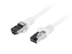 CABLE RED LANBERG LATIGUILLO CAT.8.1 S/FTP LSZH CU 0.5M BLANCO FLUKE PASSED