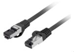 CABLE RED LANBERG LATIGUILLO CAT.8.1 S/FTP LSZH CU 3M NEGRO FLUKE PASSED