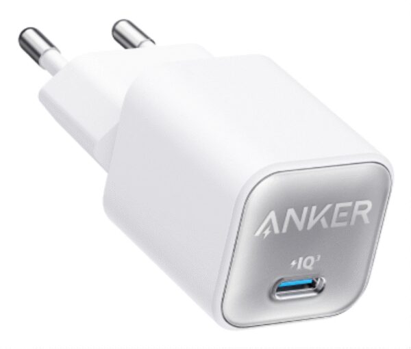 CARGADOR DE PARED ANKER ZOLO 30W 1 PUERTO USB-C BLANCO
