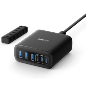 CARGADOR SOBREMESA ANKER DE ESCRITORIO 112W 6 PUERTOS NEGRO