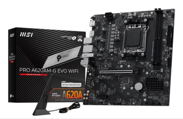 PLACA BASE MSI PRO A620AM-G EVO WIFI AMD DDR5
