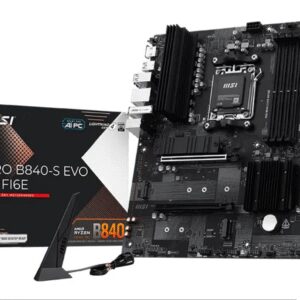 PLACA BASE MSI PRO B840-S EVO WIFI6E AM5 4XDDR5