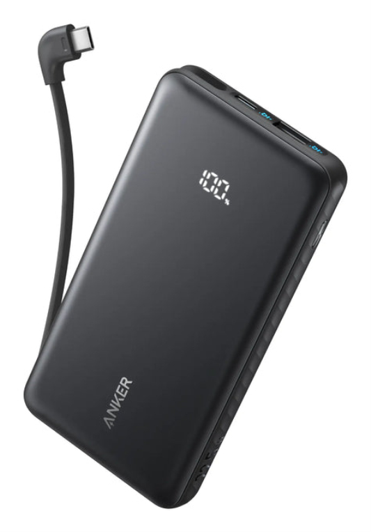 POWERBANK ANKER 10000 MAH 30W CON CON CABLE USB-C INTEGRADO