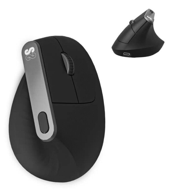 RATON ERGONOMICO SUBBLIM NATURE ERGO DUAL NEGRO BLUETOOTH BATERIA RECARGABLE
