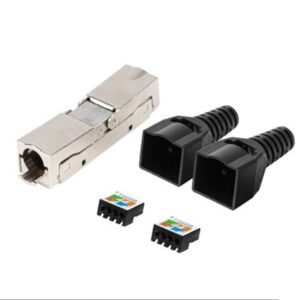 CONECTOR LANBERG ADAPTADOR 2X RJ45 CAT6 FTP PLUG 8P8C TOOL-LESS