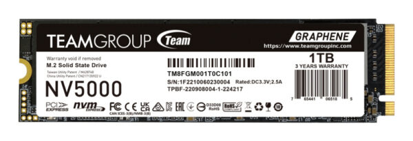 SSD TEAMGROUP NV5000 1TB NVMe PCI-E GEN4X4