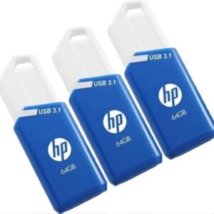 MEMORIA USB 3.1 HP 3x64GB X755W PACK AZUL