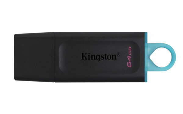 MEMORIA USB 3.2 KINGSTON 64GB DATATRAVELER EXODIA NEGRO TURQUESA