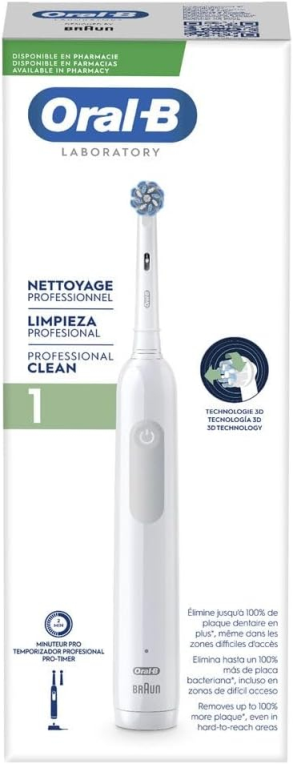 CEPILLO DENTAL BRAUN ORAL-B LAB PRO1 CLEAN BLANCO