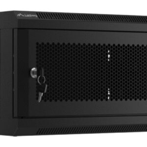 ARMARIO LANBERG MURAL RACK 19 4U 600X450 PUERTA PERFORADA FLAT PACK NEGRO