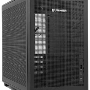 CAJA NOX MICRO ATX HUMMER REFRESH 2XUSB3.0 SIN FUENTE NEGRO