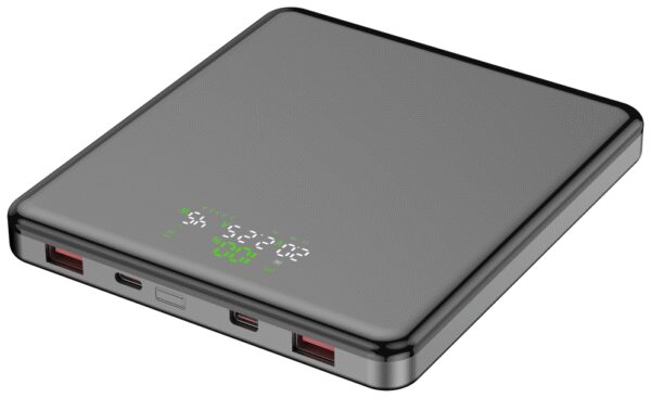 LEOTEC POWERBANK 20000MAH 100W FAST CHRG GRIS 2USB-C+2 USB-A INC CAB USB-C A USB-C65W