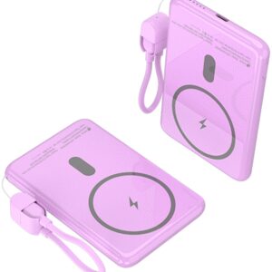LEOTEC POWERBANK 5000MAH 20W FAST CHRG PURPURA 1USB-C+WIRELESS INC LAN CAB USB-C A USB-C 65W