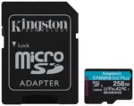 MICRO SD KINGSTON 256GB CANVAS GO PLUS U3 V30 CON ADAPTADOR