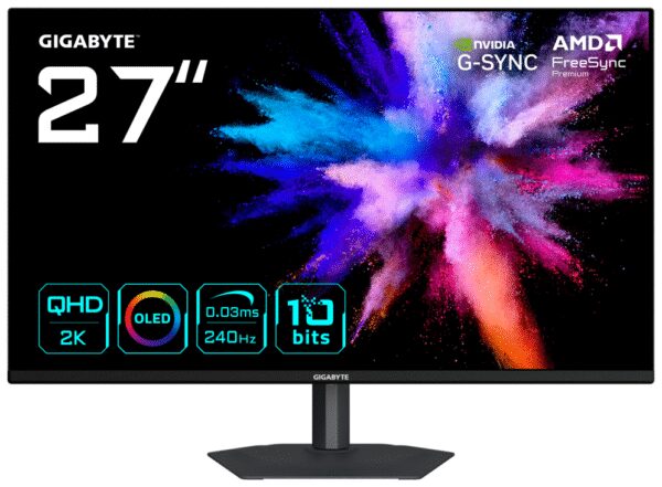 MONITOR GIGABYTE 27" WOLED GO27Q24A QHD 240HZ FREESYNC