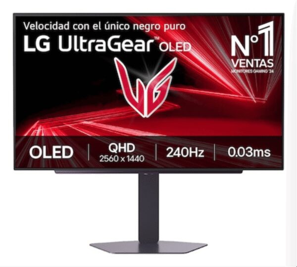 MONITOR LG ULTRAGEAR OLED 27GX704A-B 27" GAMING QHD 240HZ FREESYNC