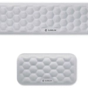 PACK REPOSAMUÑECAS SUBBLIM ERGO AIRPADDING RATON TECLADO PLATEADO