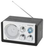 RADIO DENVER DE DISEÑO MODERNO NEGRA