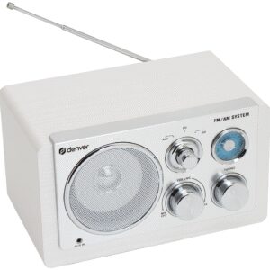 RADIO DENVER DE DISEÑO MODERNO BLANCA