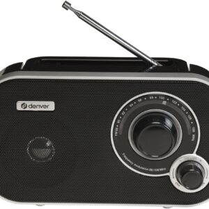RADIO DENVER FM CON SINTONIZACION ANALOGICA NEGRA