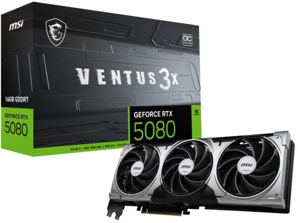 TARJETA GRAFICA MSI GEFORCE RTX 5080 16G VENTUS 3X OC