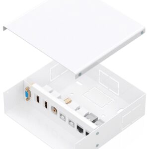 CAJA CONEXIONES AISENS VGA+JACK3.5+2xHDMI+2xUSB-B+2xRJ45 CAT.6A STP BLANCO