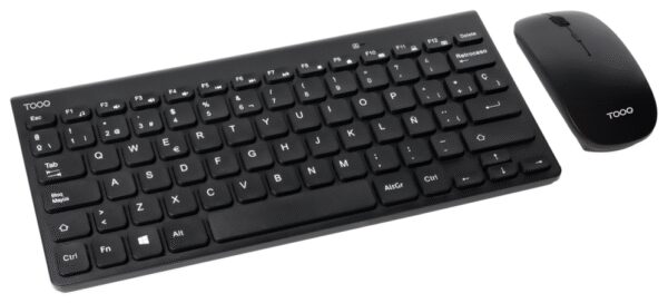 COMBO TECLADO COMPACTO+RATON TOOQ TQKMW-3101-B RF NEGRO