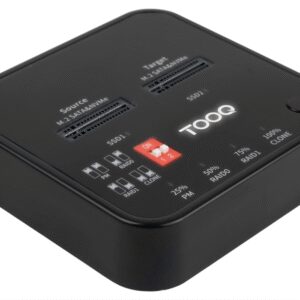 DOCK TOOQ TQDS-201B 2xM.2 NVMe USB-C 3.2 GEN2 CLONE NEGRO