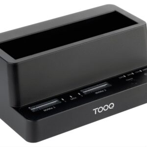 DOCK TOOQ TQDS-502B 2xM.2+1xSATA 2,5/3,5 USB 3.2 CLONE NEGRO