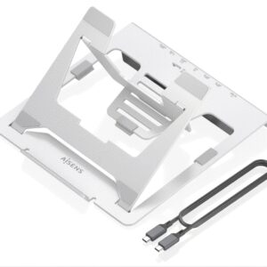 SOPORTE AISENS SOBREMESA AJUSTABLE PORTATIL/TABLET USB-C DOCK 7 EN 1