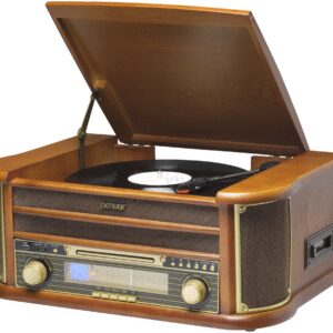 TOCADISCOS DENVER MCR-50MK3 USB CON SOFTWARE DE GRABACION PARA PC RETRO