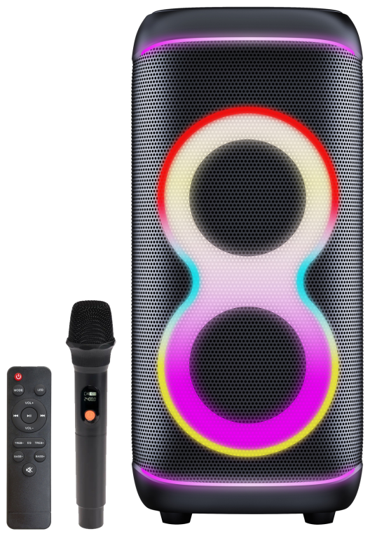 ALTAVOZ DENVER BLUETOOTH BPS-370 FUNCION DE LUZ WOOFERS 6,5"