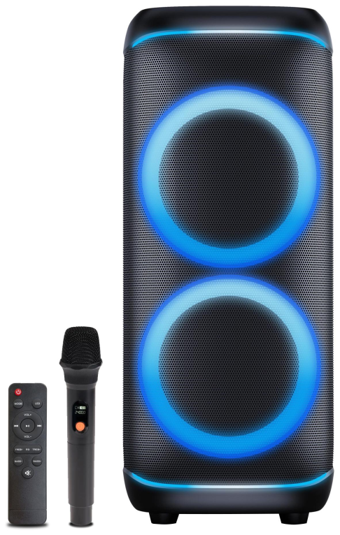 ALTAVOZ DENVER BLUETOOTH BPS-4 70 FUNCION DE LUZ 2 WOOFERS 10"