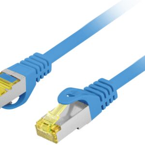 CABLE DE RED LANBERG LATIGUILLO CAT.6A S/FTP LSZH CU 3M AZUL FLUKE PASSED