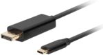 CABLE USB-C A DISPLAYPORT LANBERG MACHO/MACHO 1.8M 4K 60HZ NEGRO