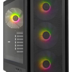 CAJA NOX SEMITORRE HYPERFLOW HUMMER AERO ARGB NEGRO USB 3.0 TYPE C x4 Vent. 140mm SOPORTE GRAFICA INTEGRADO