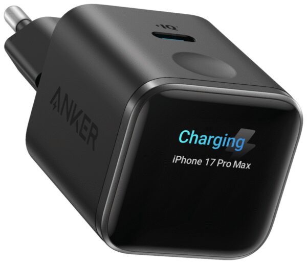 CARGADOR ANKER NANO 45W SMART DISPLAY NEGRO