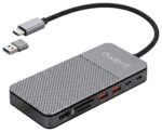 HUB EWENT EW1156 USB-C 8EN1 + CARCASA SSD M.2 NVMe 10GBPS