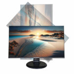 MONITOR PUNTO INFORMATICO PIP2700V 27" FHD. PIVOTANTE, BASCULANTE Y OSCILANTE. GIRO 90º. WEBCAM