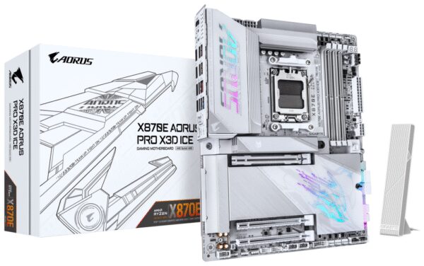 PLACA BASE GIGABYTE X870E A PRO X ICE AM5 DDR5