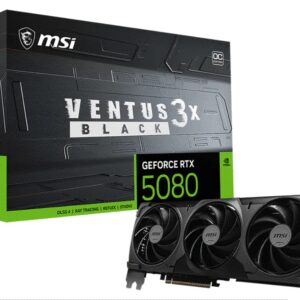 TARJETA GRAFICA MSI GeForce RTX 5080 16G VENTUS 3X OC BLACK