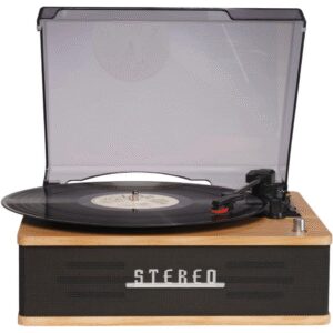 TOCADISCOS RETRO DENVER VPB-262LW BLUETOOTH Y ALTAVOCES TAPA BLANCA