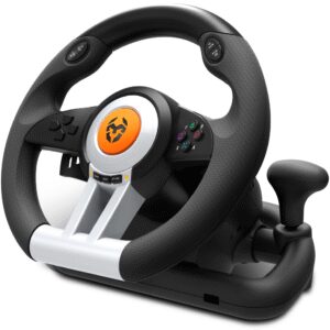 VOLANTE Y PEDALES KROM K-WHEEL MULTIPLATAFORMA (PS4, XBOX ONE,etc)