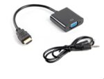 ADAPTADOR LANBERG HDMI MACHO/VGA HEMBRA+MINIJACK 3.5MM HEMBRA 20CM