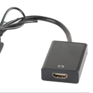 ADAPTADOR LANBERG VGA MACHO+AUDIO 3.5MM JACK/HDMI HEMBRA 20 CM NEGRO