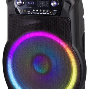 ALTAVOZ KARAOKE TREVI XF 1600 KB 200W AMPLIF+AW+TROLLEY+MIC WIRELESS INCLUIDO