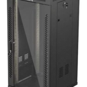 ARMARIO RACK LANBERG 19" 24U 600X600 CON LCD PUERTA DE CRISTAL FLAT PACK NEGRO