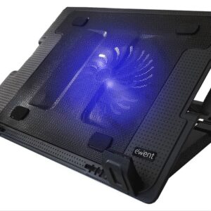 BASE EWENT PORTATIL+1 SILENT SPEED UP TO 17"- 2 PUERTOS USB